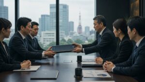 GP承継のM&A事例としてファンド運営資料を引き継ぐ投資チーム