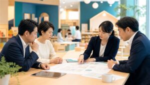 保育事業M&AのPMIで人員配置・安全・運営計画を確認する経営チーム