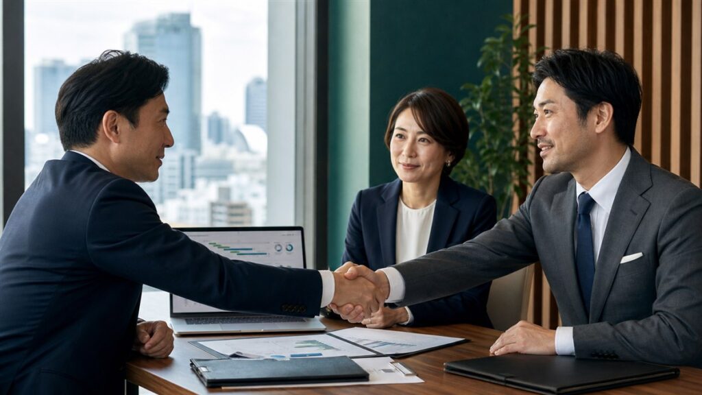 補助金支援会社のM&Aでアーンアウト条件を協議する譲渡企業・買い手・専門家