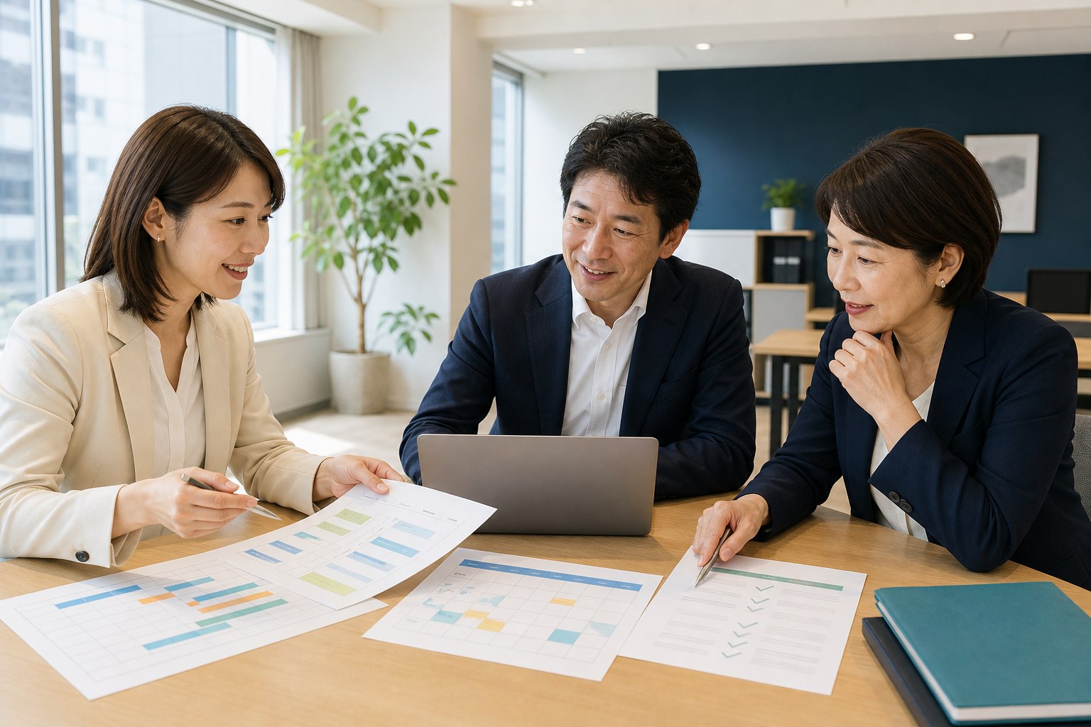 補助金申請案件の引き継ぎ計画を確認する支援チーム